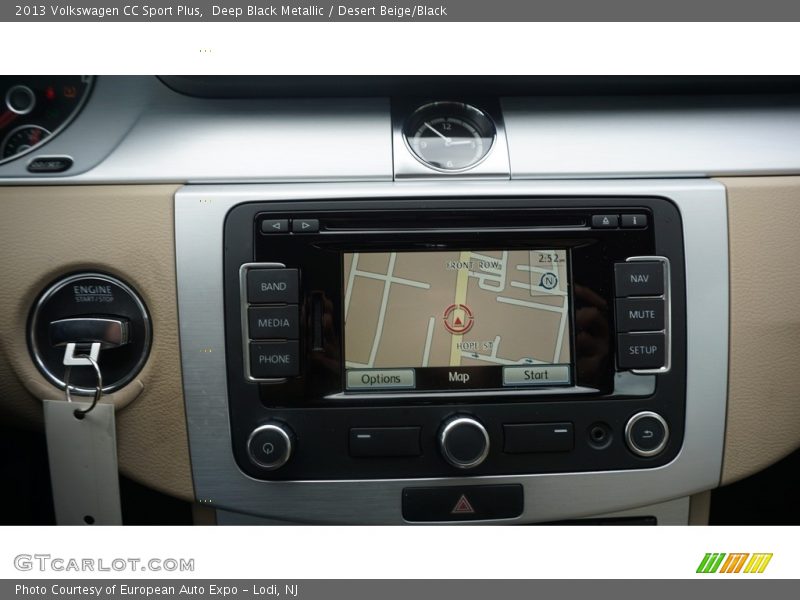Deep Black Metallic / Desert Beige/Black 2013 Volkswagen CC Sport Plus