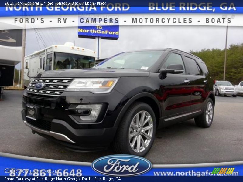 Shadow Black / Ebony Black 2016 Ford Explorer Limited