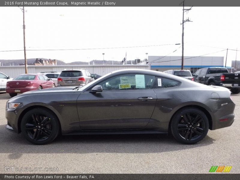 Magnetic Metallic / Ebony 2016 Ford Mustang EcoBoost Coupe