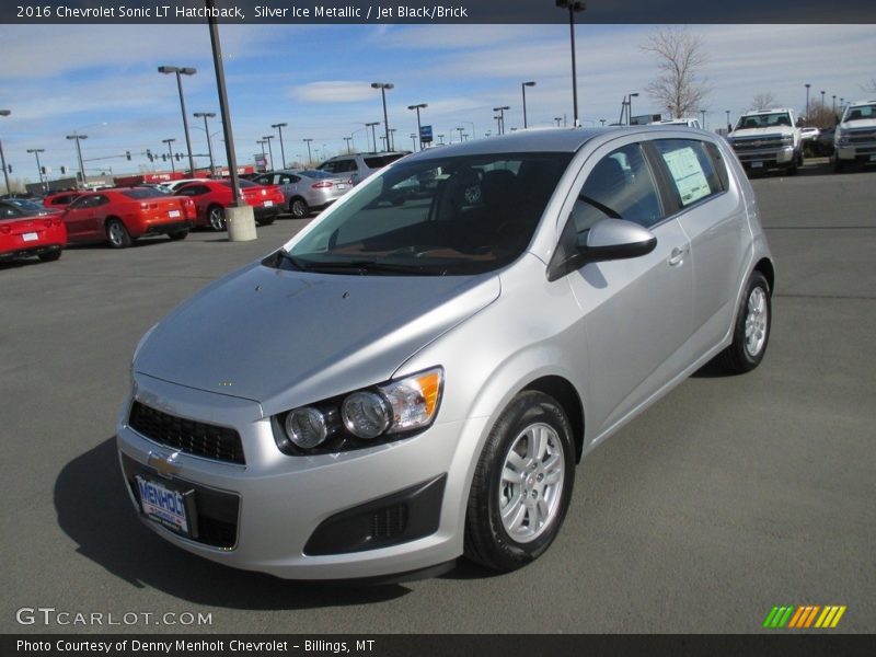 Silver Ice Metallic / Jet Black/Brick 2016 Chevrolet Sonic LT Hatchback