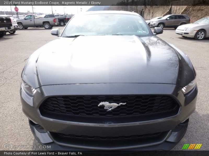 Magnetic Metallic / Ebony 2016 Ford Mustang EcoBoost Coupe