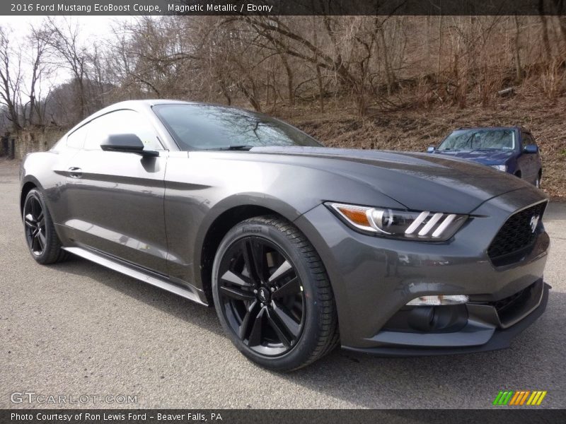 Magnetic Metallic / Ebony 2016 Ford Mustang EcoBoost Coupe