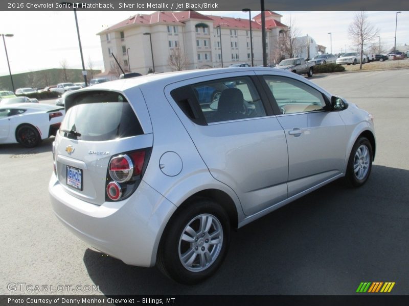 Silver Ice Metallic / Jet Black/Brick 2016 Chevrolet Sonic LT Hatchback