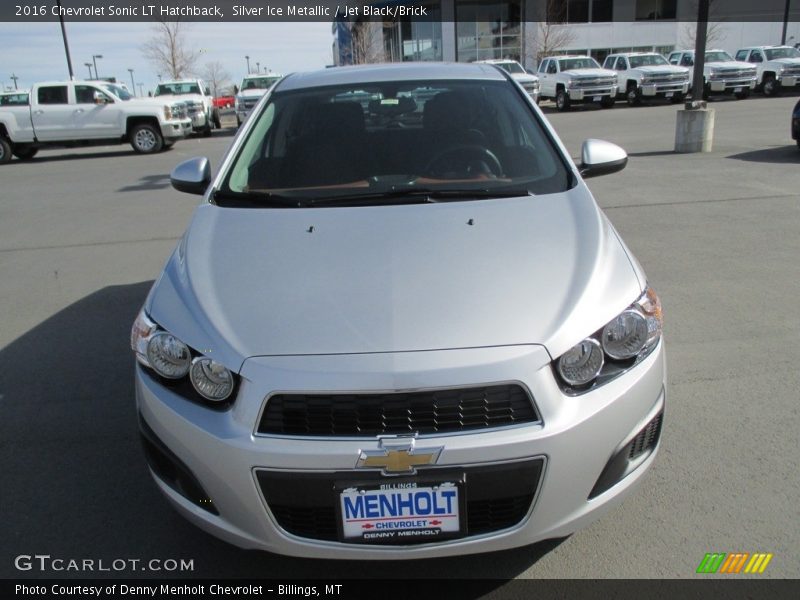 Silver Ice Metallic / Jet Black/Brick 2016 Chevrolet Sonic LT Hatchback
