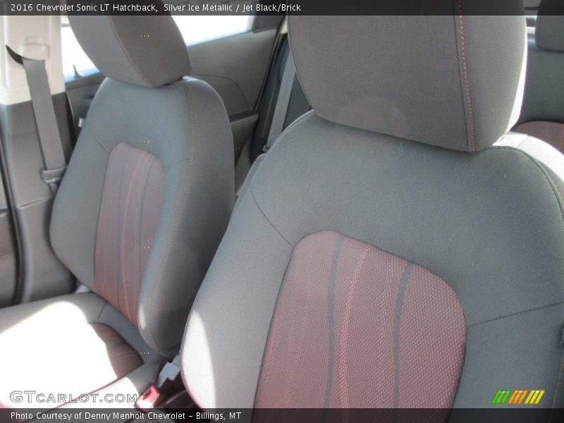 Silver Ice Metallic / Jet Black/Brick 2016 Chevrolet Sonic LT Hatchback