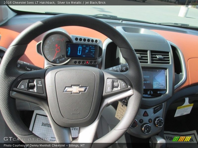 Dashboard of 2016 Sonic LT Hatchback
