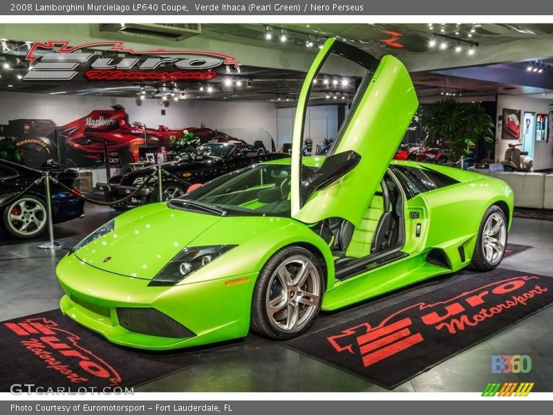 Verde Ithaca (Pearl Green) / Nero Perseus 2008 Lamborghini Murcielago LP640 Coupe