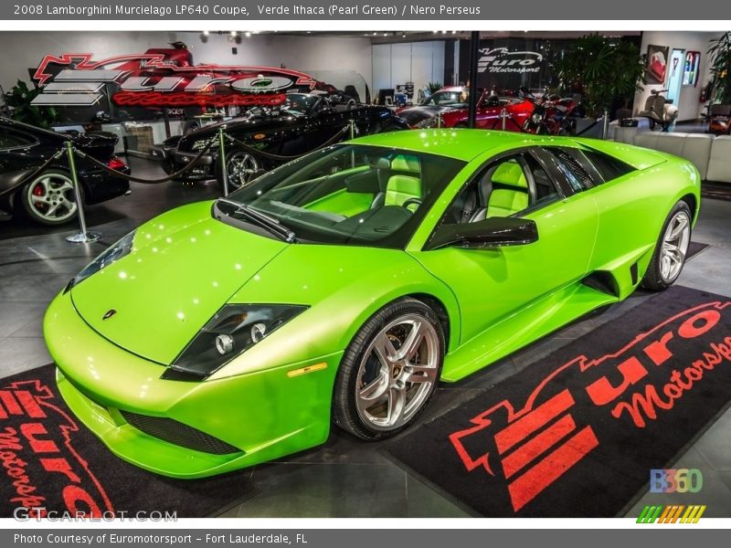 Verde Ithaca (Pearl Green) / Nero Perseus 2008 Lamborghini Murcielago LP640 Coupe