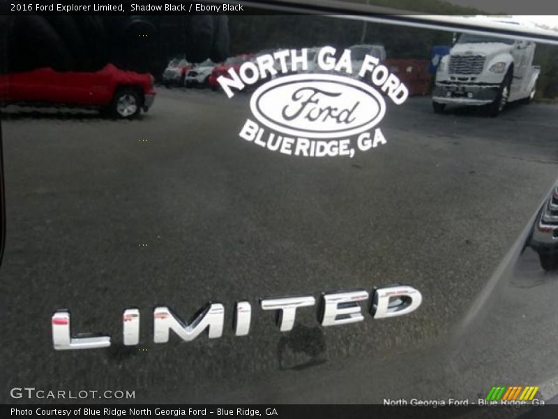 Shadow Black / Ebony Black 2016 Ford Explorer Limited