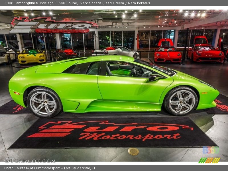 Verde Ithaca (Pearl Green) / Nero Perseus 2008 Lamborghini Murcielago LP640 Coupe