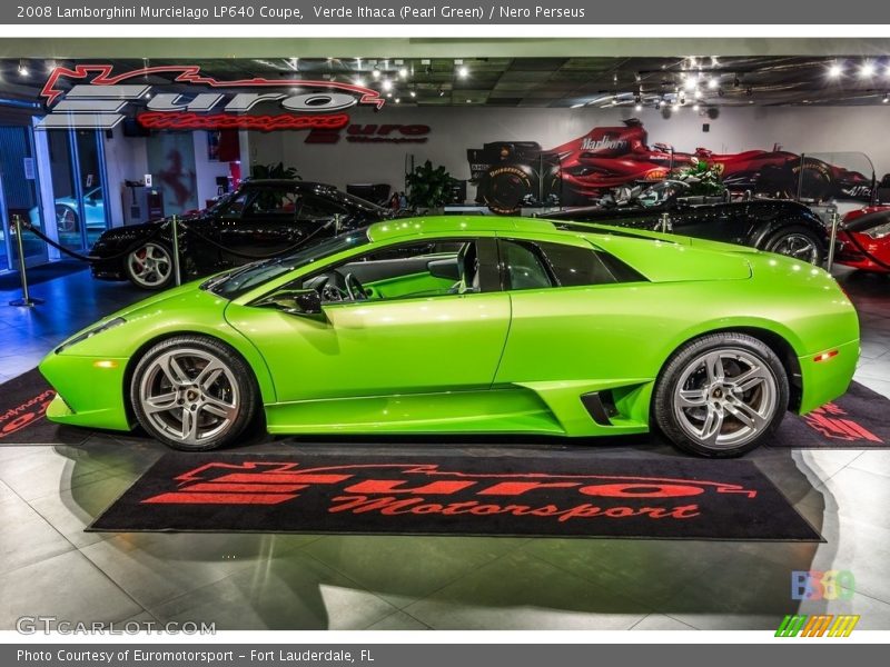 Verde Ithaca (Pearl Green) / Nero Perseus 2008 Lamborghini Murcielago LP640 Coupe