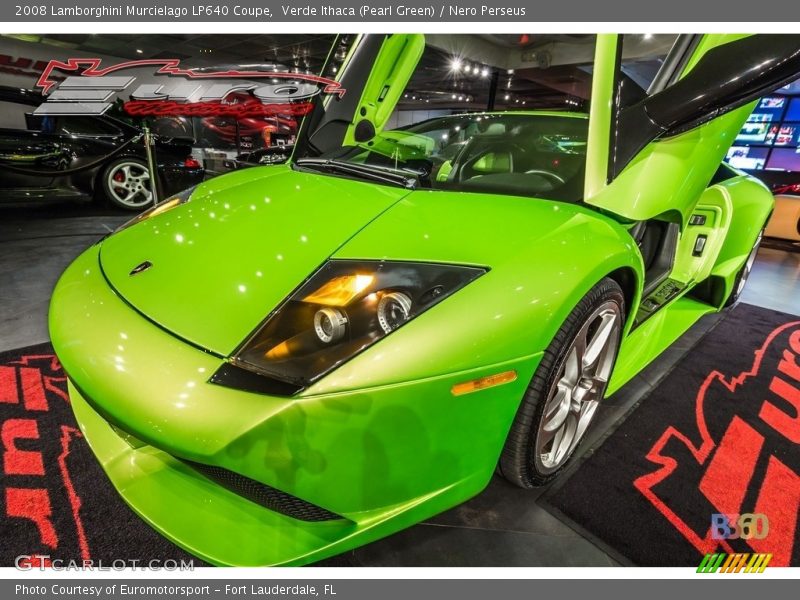 Verde Ithaca (Pearl Green) / Nero Perseus 2008 Lamborghini Murcielago LP640 Coupe