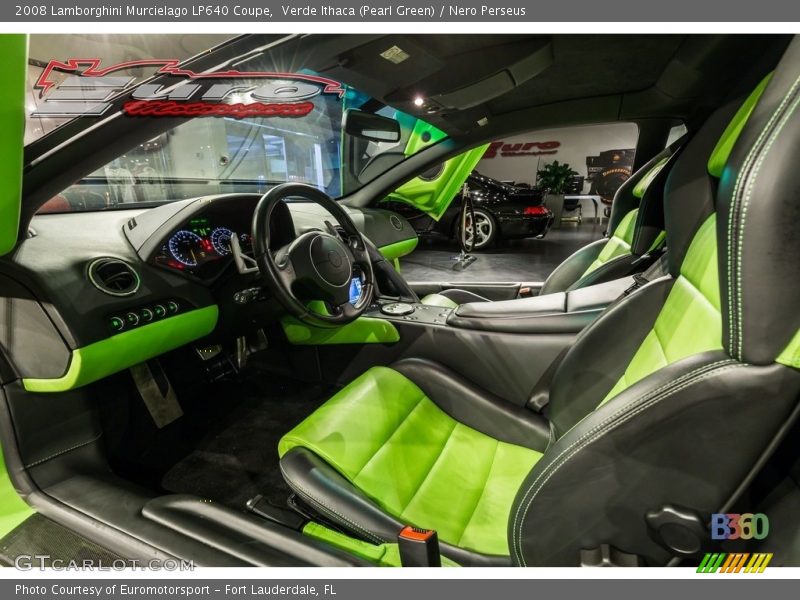 Verde Ithaca (Pearl Green) / Nero Perseus 2008 Lamborghini Murcielago LP640 Coupe