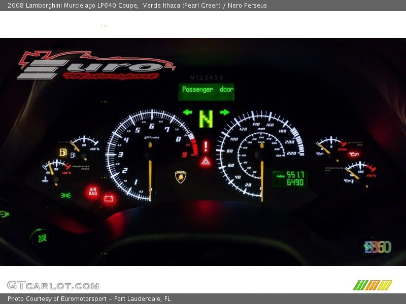 Verde Ithaca (Pearl Green) / Nero Perseus 2008 Lamborghini Murcielago LP640 Coupe