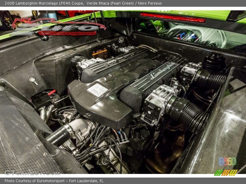 Verde Ithaca (Pearl Green) / Nero Perseus 2008 Lamborghini Murcielago LP640 Coupe