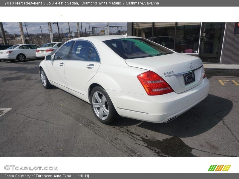 Diamond White Metallic / Cashmere/Savanna 2010 Mercedes-Benz S 550 4Matic Sedan