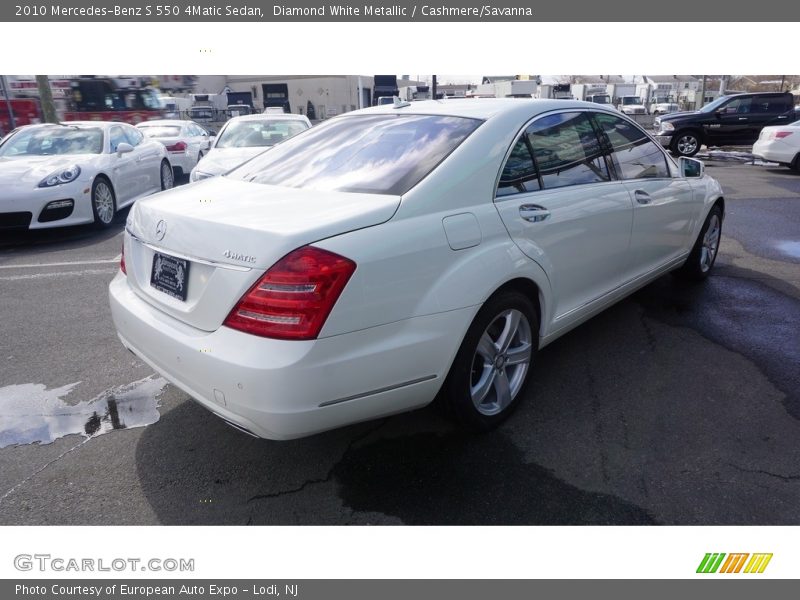Diamond White Metallic / Cashmere/Savanna 2010 Mercedes-Benz S 550 4Matic Sedan