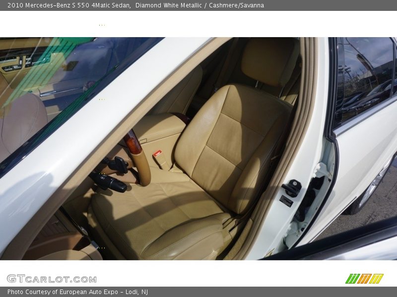 Diamond White Metallic / Cashmere/Savanna 2010 Mercedes-Benz S 550 4Matic Sedan