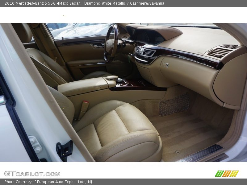 Diamond White Metallic / Cashmere/Savanna 2010 Mercedes-Benz S 550 4Matic Sedan