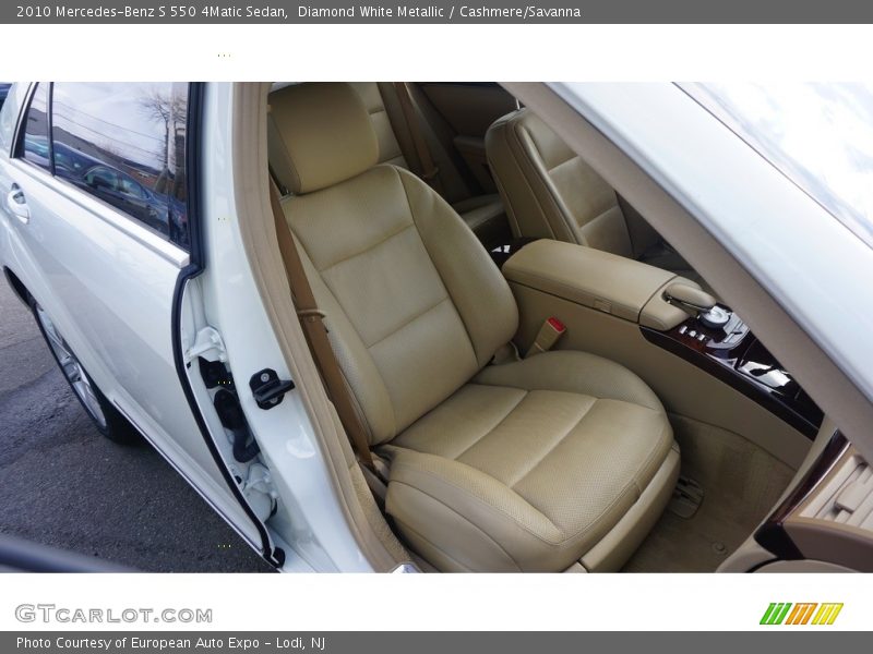 Diamond White Metallic / Cashmere/Savanna 2010 Mercedes-Benz S 550 4Matic Sedan