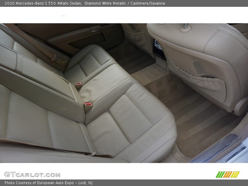 Diamond White Metallic / Cashmere/Savanna 2010 Mercedes-Benz S 550 4Matic Sedan