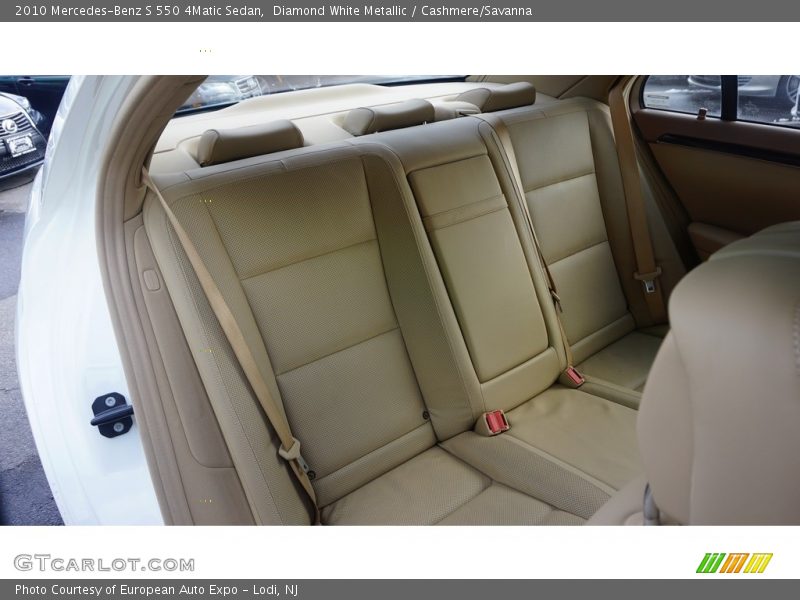 Diamond White Metallic / Cashmere/Savanna 2010 Mercedes-Benz S 550 4Matic Sedan