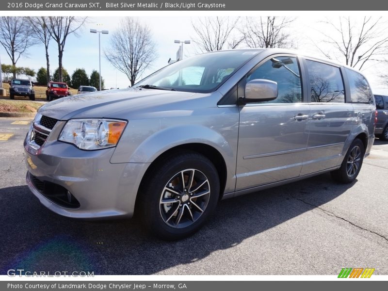 Billet Silver Metallic / Black/Light Graystone 2016 Dodge Grand Caravan SXT