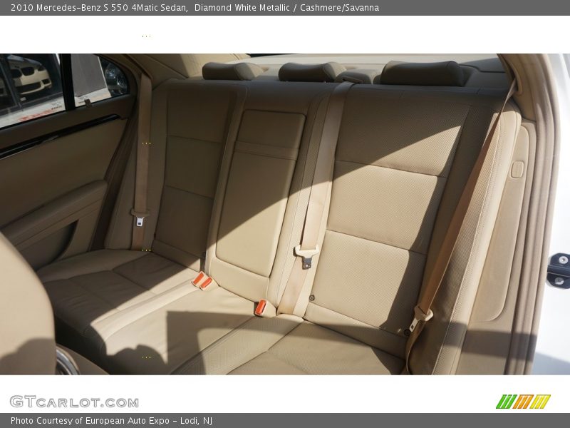Diamond White Metallic / Cashmere/Savanna 2010 Mercedes-Benz S 550 4Matic Sedan