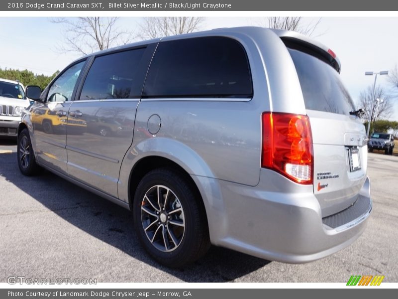 Billet Silver Metallic / Black/Light Graystone 2016 Dodge Grand Caravan SXT