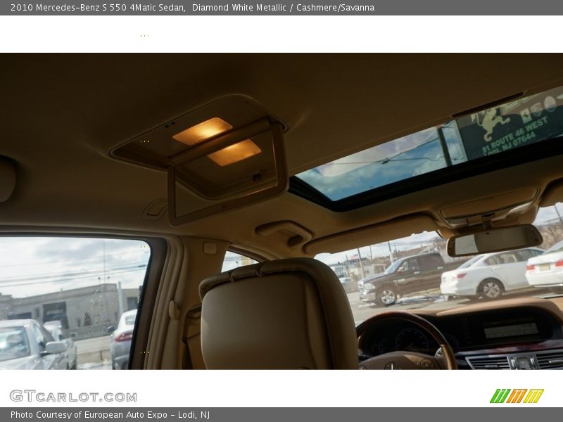 Diamond White Metallic / Cashmere/Savanna 2010 Mercedes-Benz S 550 4Matic Sedan