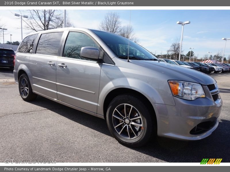 Billet Silver Metallic / Black/Light Graystone 2016 Dodge Grand Caravan SXT