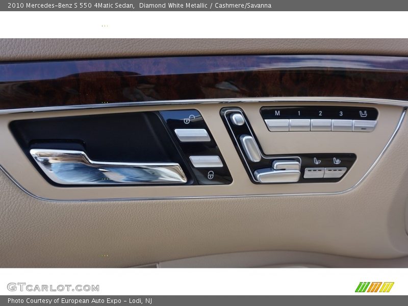 Diamond White Metallic / Cashmere/Savanna 2010 Mercedes-Benz S 550 4Matic Sedan