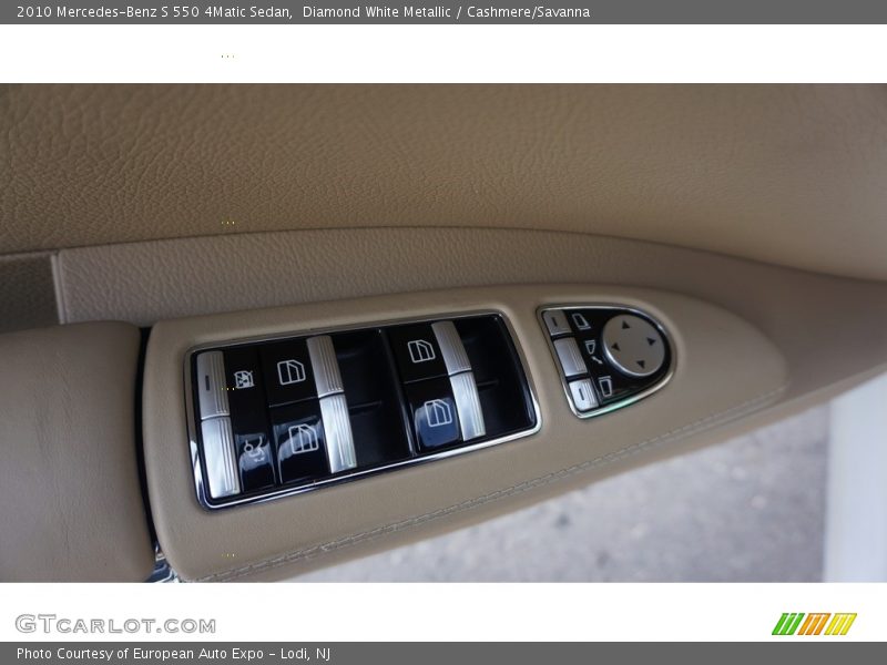 Diamond White Metallic / Cashmere/Savanna 2010 Mercedes-Benz S 550 4Matic Sedan