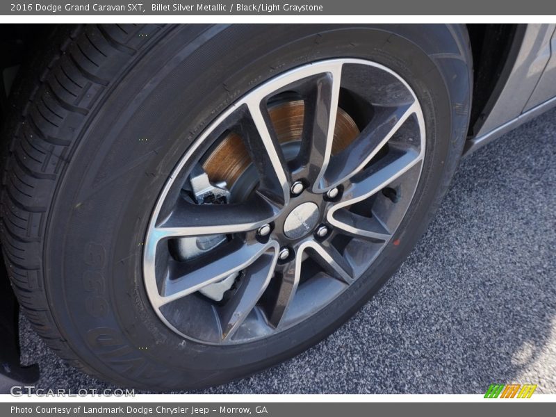 Billet Silver Metallic / Black/Light Graystone 2016 Dodge Grand Caravan SXT