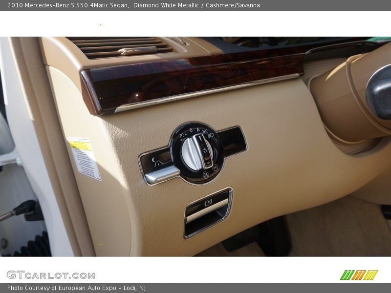 Diamond White Metallic / Cashmere/Savanna 2010 Mercedes-Benz S 550 4Matic Sedan