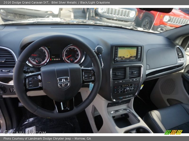 Billet Silver Metallic / Black/Light Graystone 2016 Dodge Grand Caravan SXT
