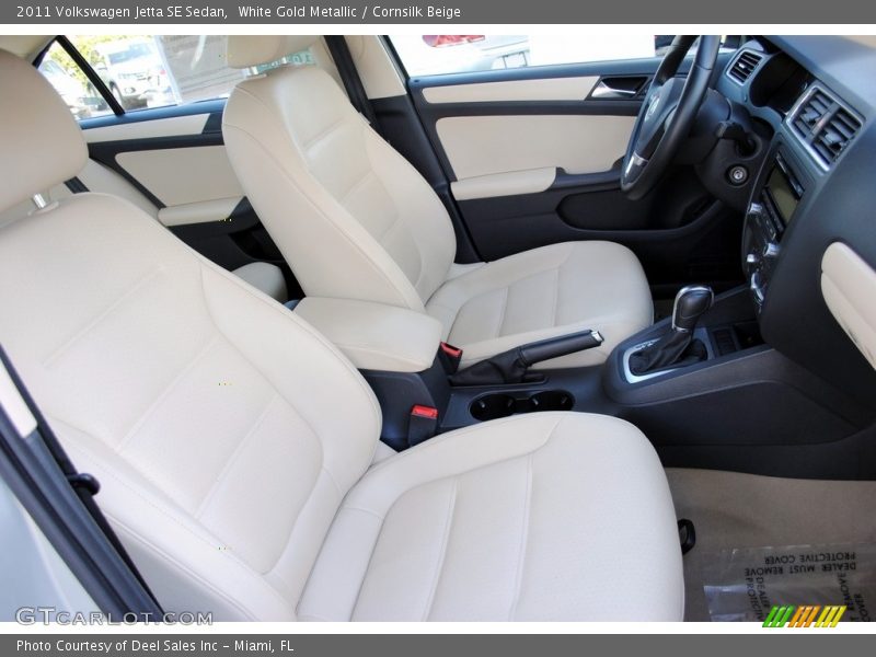 White Gold Metallic / Cornsilk Beige 2011 Volkswagen Jetta SE Sedan