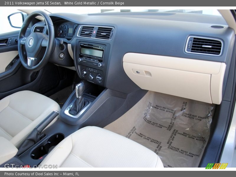 White Gold Metallic / Cornsilk Beige 2011 Volkswagen Jetta SE Sedan