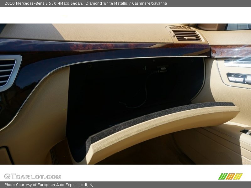 Diamond White Metallic / Cashmere/Savanna 2010 Mercedes-Benz S 550 4Matic Sedan