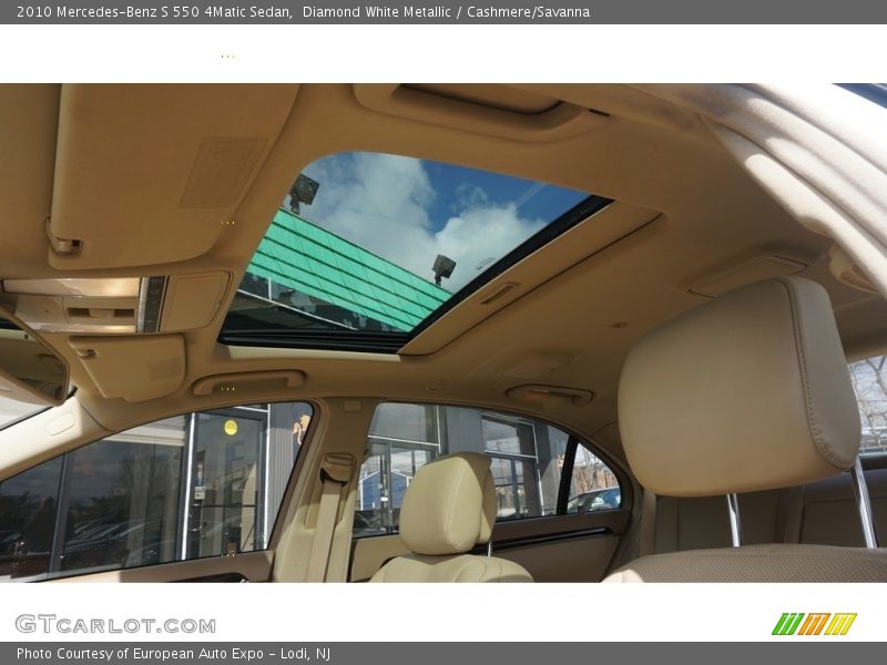 Diamond White Metallic / Cashmere/Savanna 2010 Mercedes-Benz S 550 4Matic Sedan