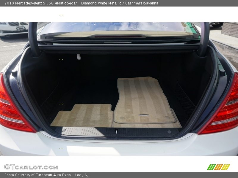 Diamond White Metallic / Cashmere/Savanna 2010 Mercedes-Benz S 550 4Matic Sedan