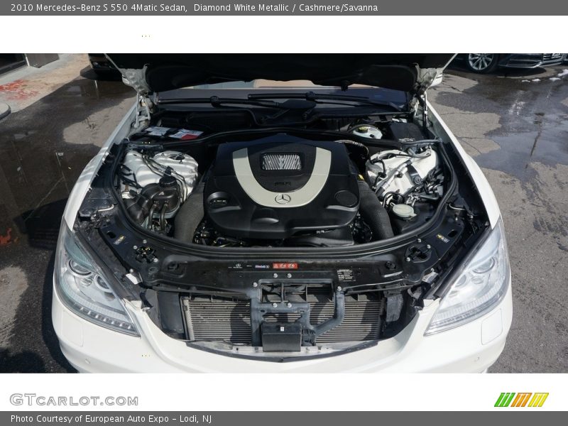Diamond White Metallic / Cashmere/Savanna 2010 Mercedes-Benz S 550 4Matic Sedan