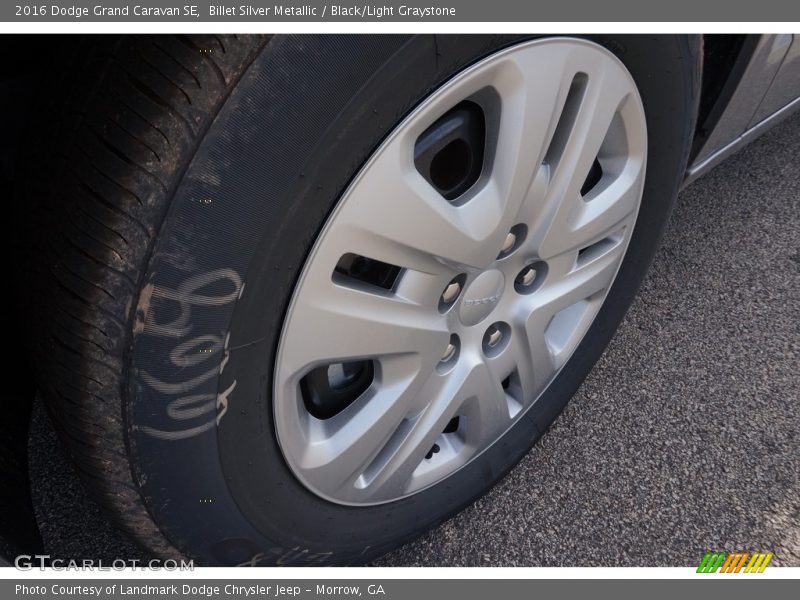 Billet Silver Metallic / Black/Light Graystone 2016 Dodge Grand Caravan SE