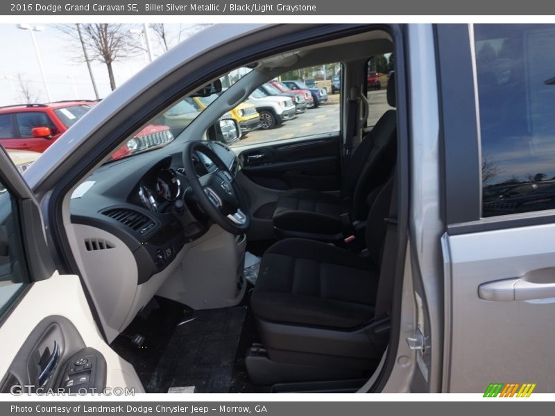 Billet Silver Metallic / Black/Light Graystone 2016 Dodge Grand Caravan SE