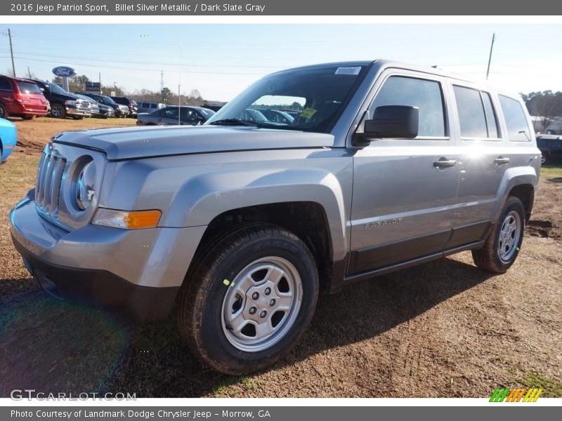 Billet Silver Metallic / Dark Slate Gray 2016 Jeep Patriot Sport