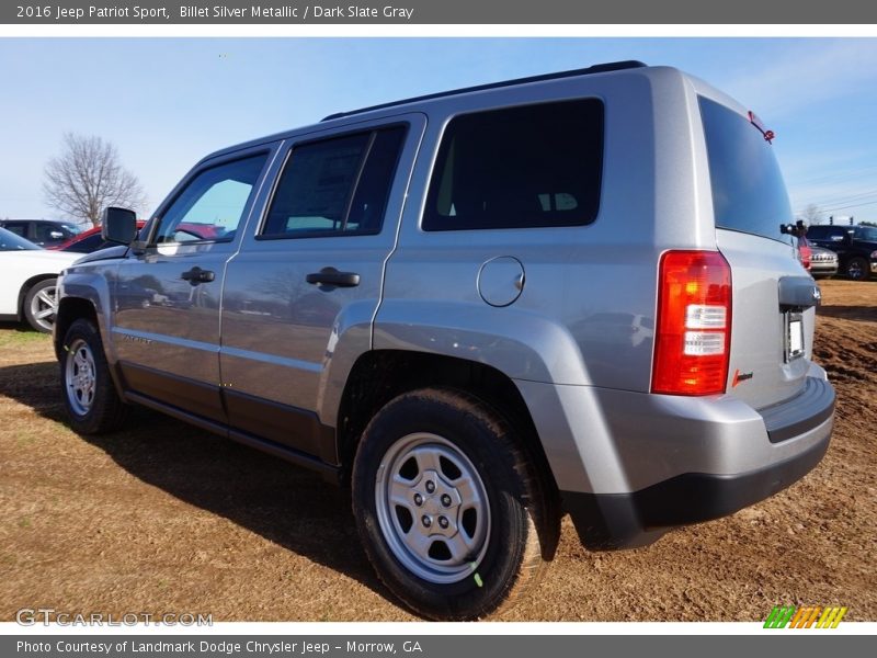 Billet Silver Metallic / Dark Slate Gray 2016 Jeep Patriot Sport