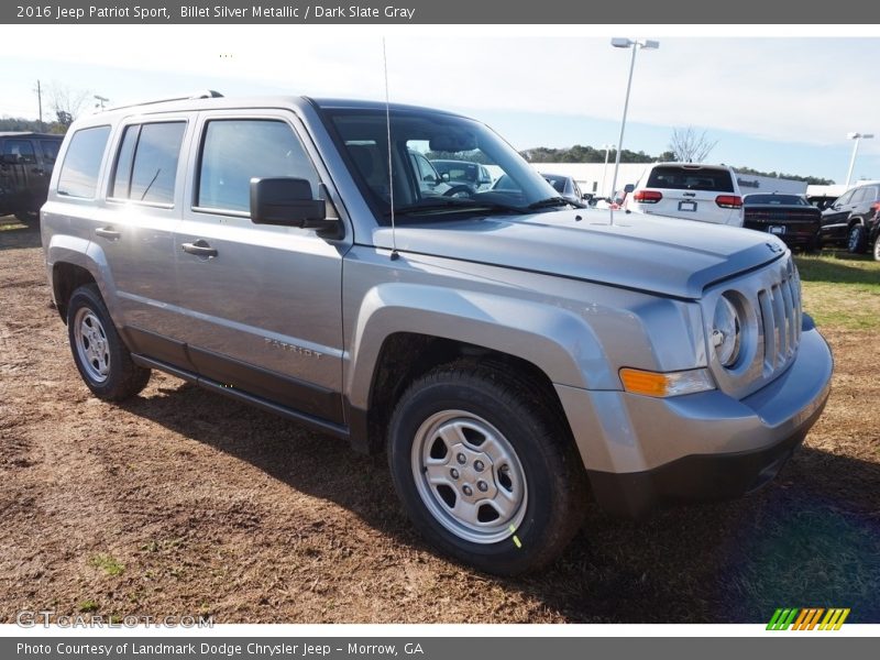 Billet Silver Metallic / Dark Slate Gray 2016 Jeep Patriot Sport