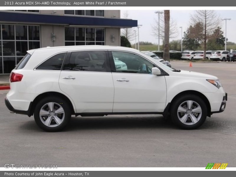Aspen White Pearl / Parchment 2013 Acura MDX SH-AWD Technology