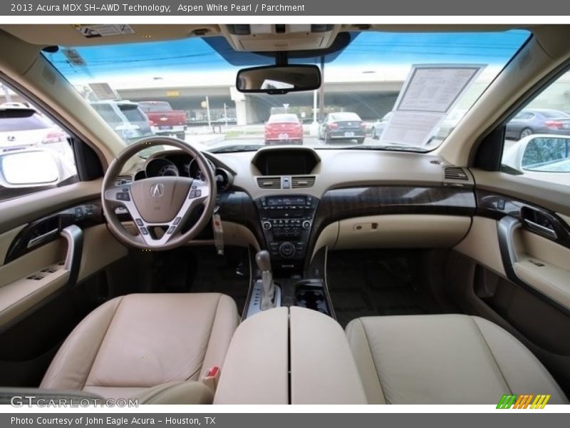 Aspen White Pearl / Parchment 2013 Acura MDX SH-AWD Technology