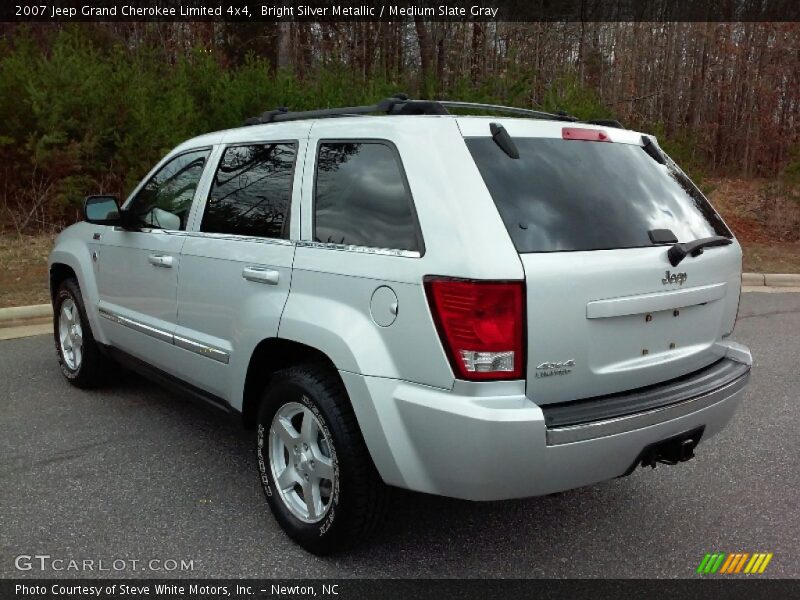 Bright Silver Metallic / Medium Slate Gray 2007 Jeep Grand Cherokee Limited 4x4